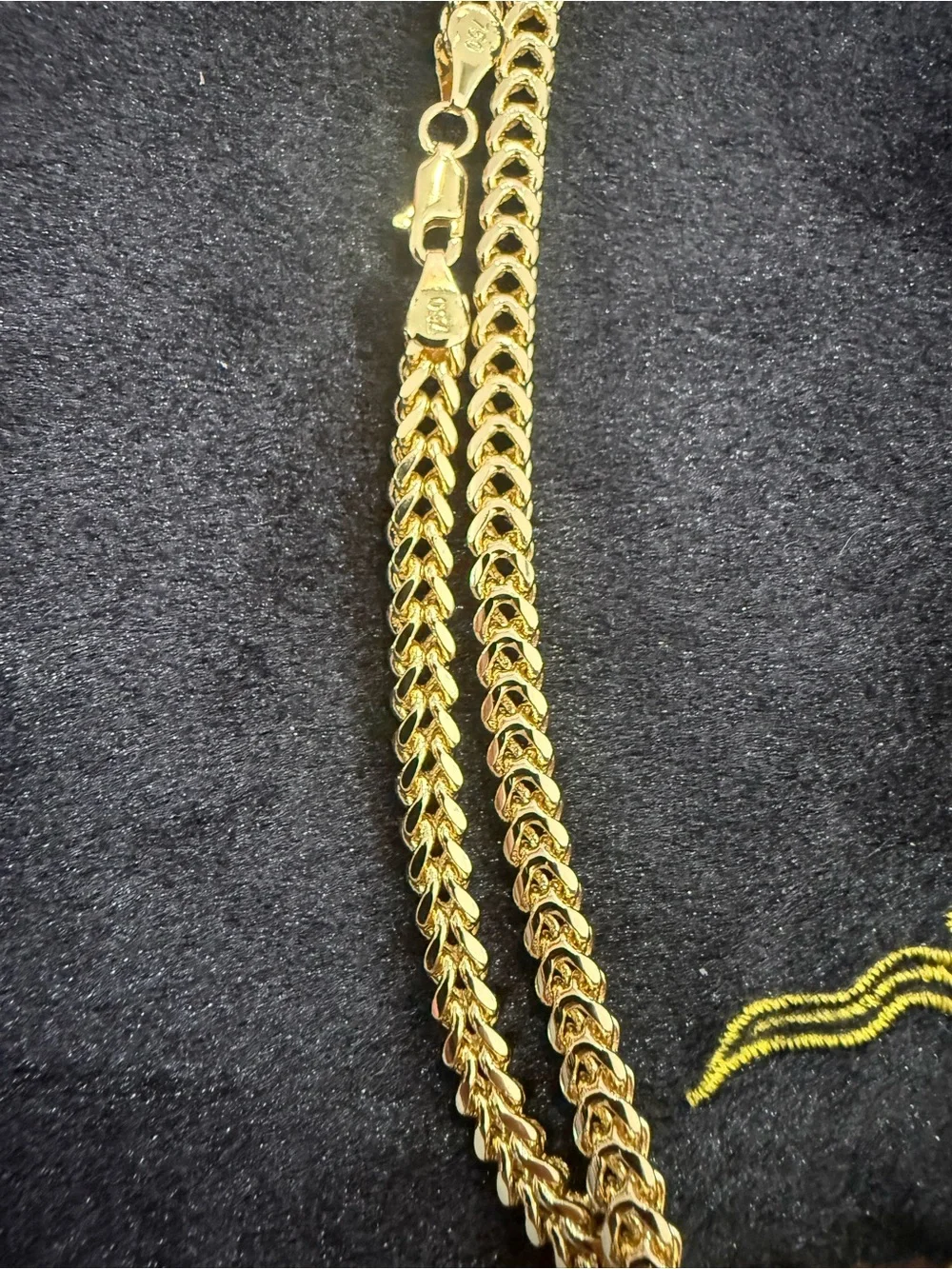 Classic Gold-Tone Curb Chain Necklace for Men